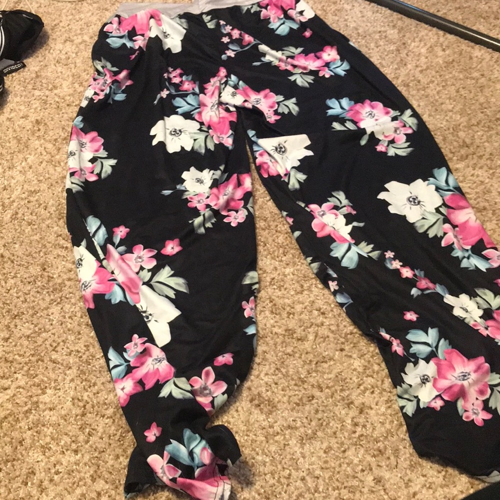 floral yoga pants